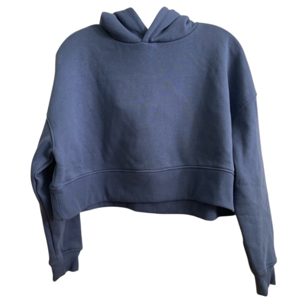 FOREVER 21 CROPPED FLEECE HOODIE